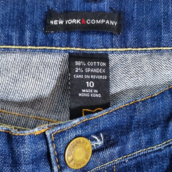New York & Company Capri jeans women's size 10 denim blue colour - Picture 5 of 11
